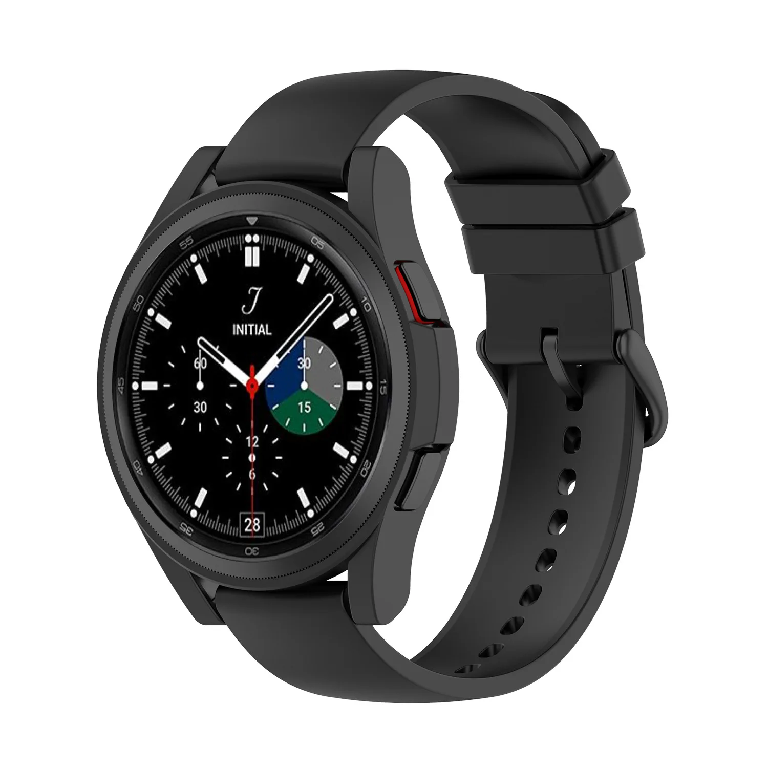 Funda para Samsung Galaxy Watch 4 Classic de 46mm/42mm PC, Protector de pantalla de 44mm y 40mm