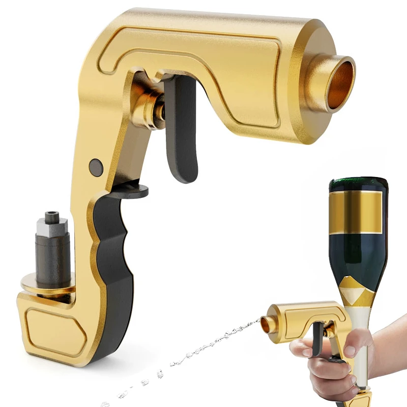 Pistolet à Champagne réglable, distributeur de bière, bouteille, éjecteur de bière, vaporisateur d'alimentation, bouchon de bouteille, fête d'alimentation