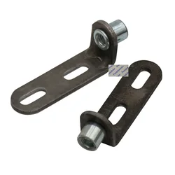 4Pcs Chair Handrest L Shaped Bracket M6 M8 Threaded Nut Furniture Hardware Fittings