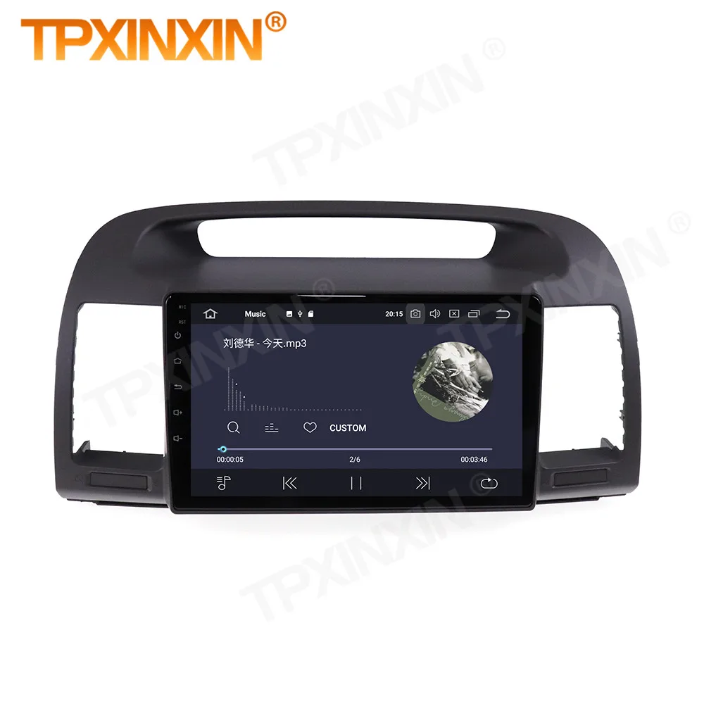 2 Din Carplay Android Radio Receiver Multimedia Stereo For Toyota Camry 5 2001 2002 2003 2004 2005 2006 GPS Recorder Head Unit