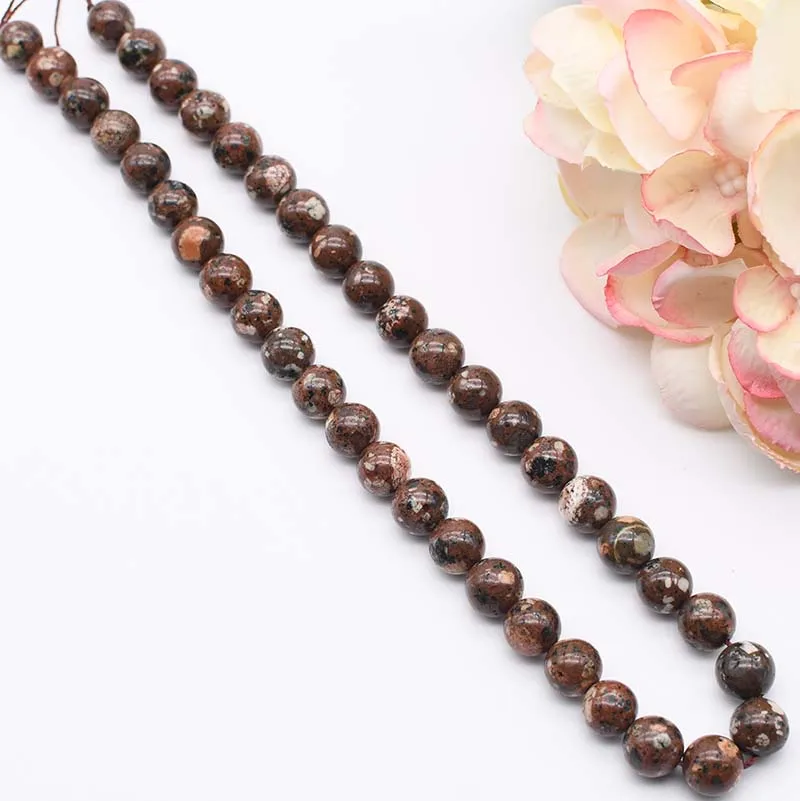 10 mm natural serpentine flat round ball beads DIY Necklace sling Earring Jewelry production free delivery