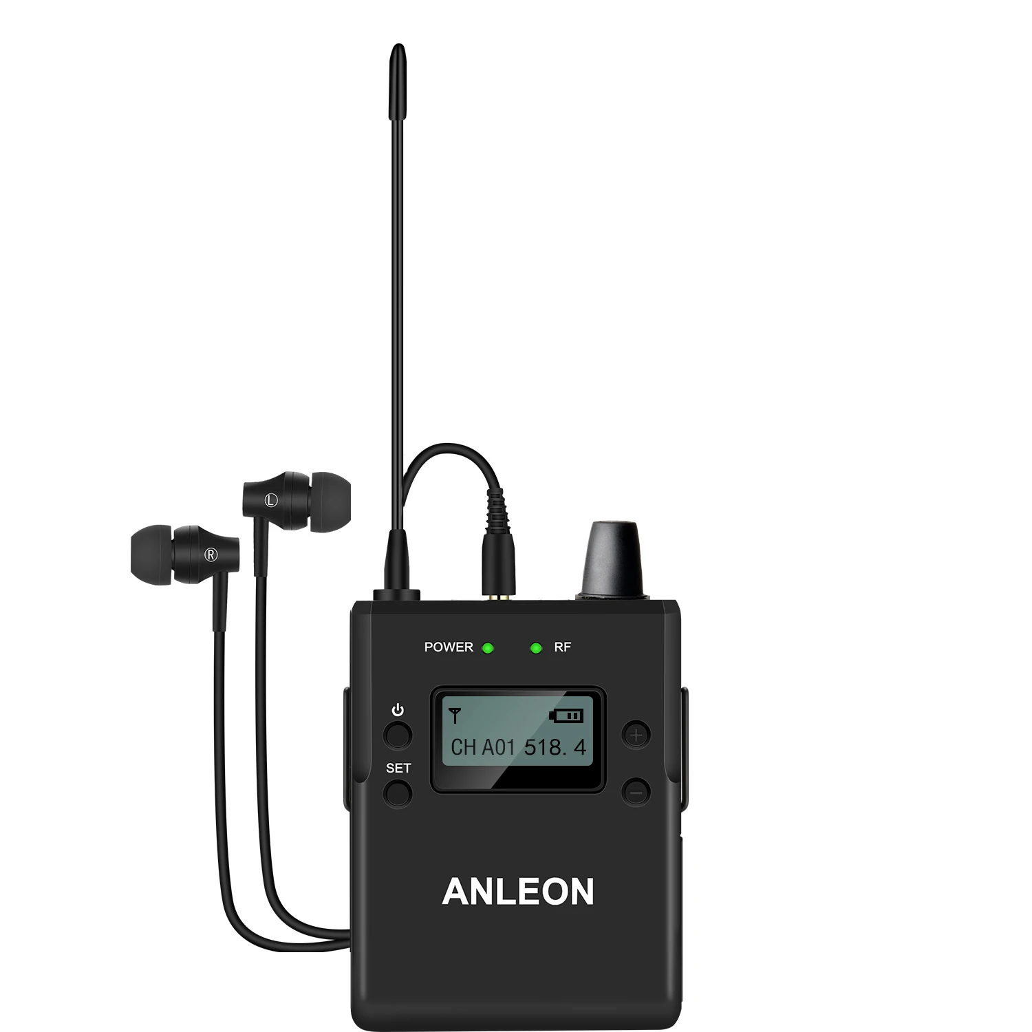 ANLEON S3 UHF Stereo Wireless In-Ear Monitor IEM System 518-554MHz Ear Monitoring Professional Digital Sound Stage