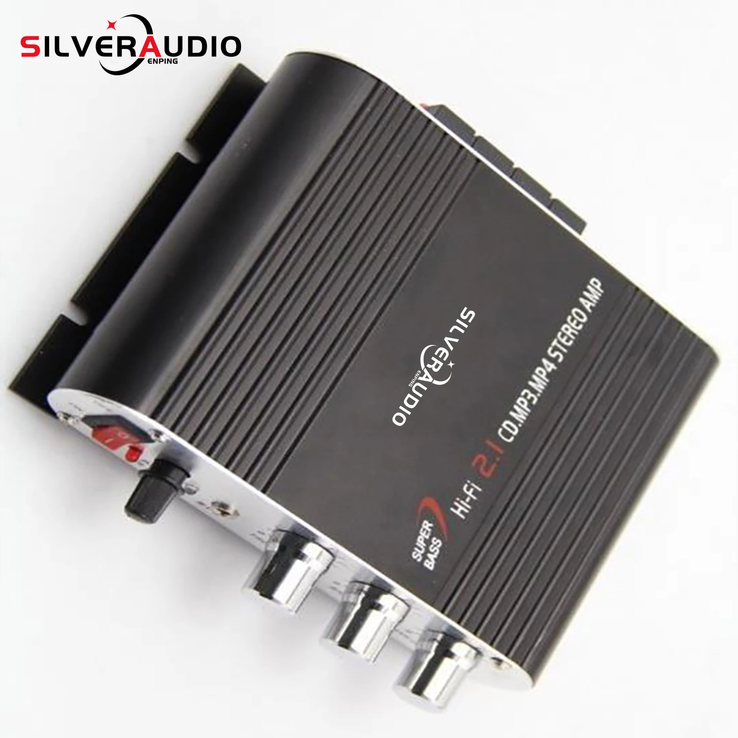 GAP-838 Amplificatore di potenza portatile Hi-Fi 2.1 MP3 Radio Audio Stereo Bass Altoparlante Booster Lettore per casa Auto Moto Nero Bianco