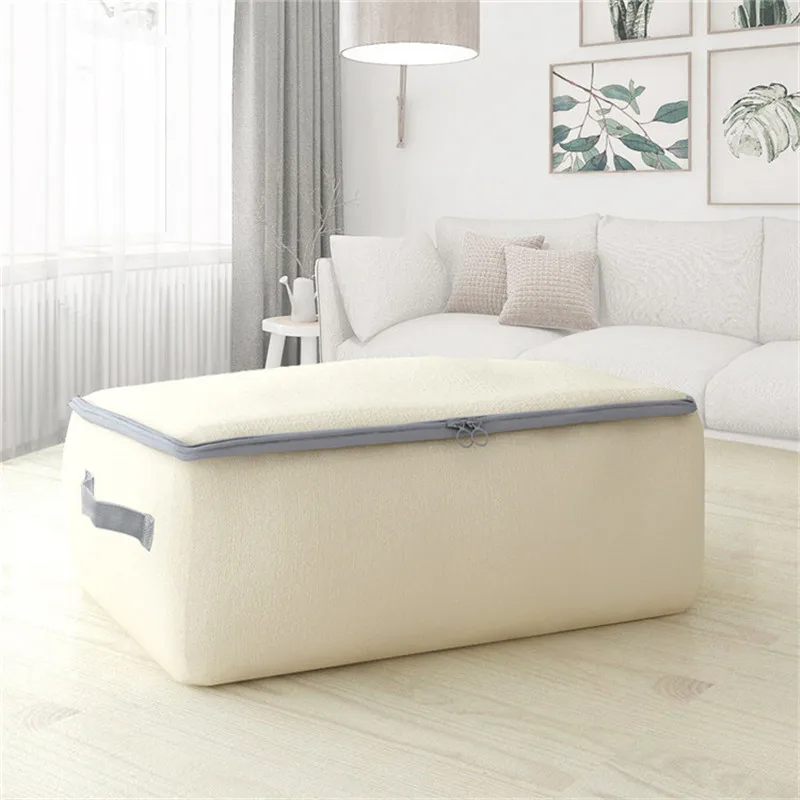 Oxford Clothing Storage Box Bedding Item Packing Bag Clothes Organizer Durable Quilt Box Zipper Dirty Clothes Collecting Case