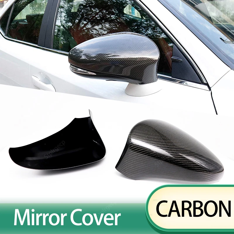 

High Quality Real Carbon Fiber Rearview Mirror Cover Cap for for Lexus IS ES CT GS GSF LS RC RCF Only Left Drive