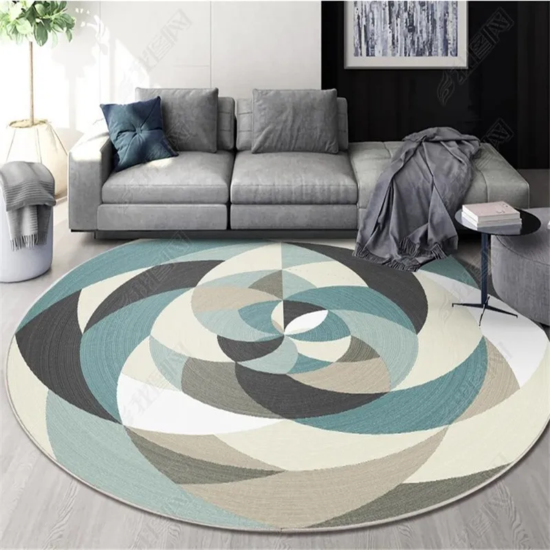 

Nordic Home Decoration Round Rug Floor Mat Living Room Carpet Bedroom Lounge Tapestry Bohemian Decor Door Mat Entrance Area Rug