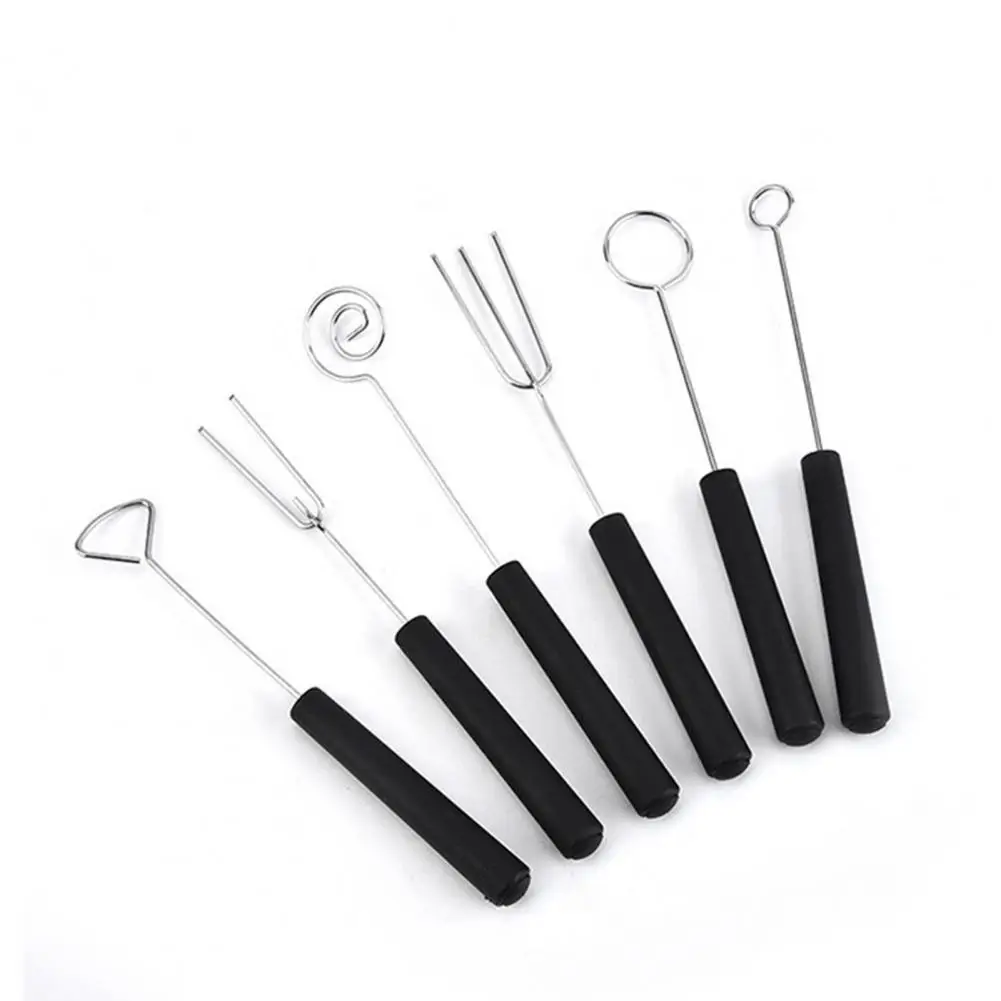 

Fondue Fork Reusable Multifunctional Wear-resistant Heat-resistant Metal Lightweight Durable Easy Use Chocolate Dipping Tool