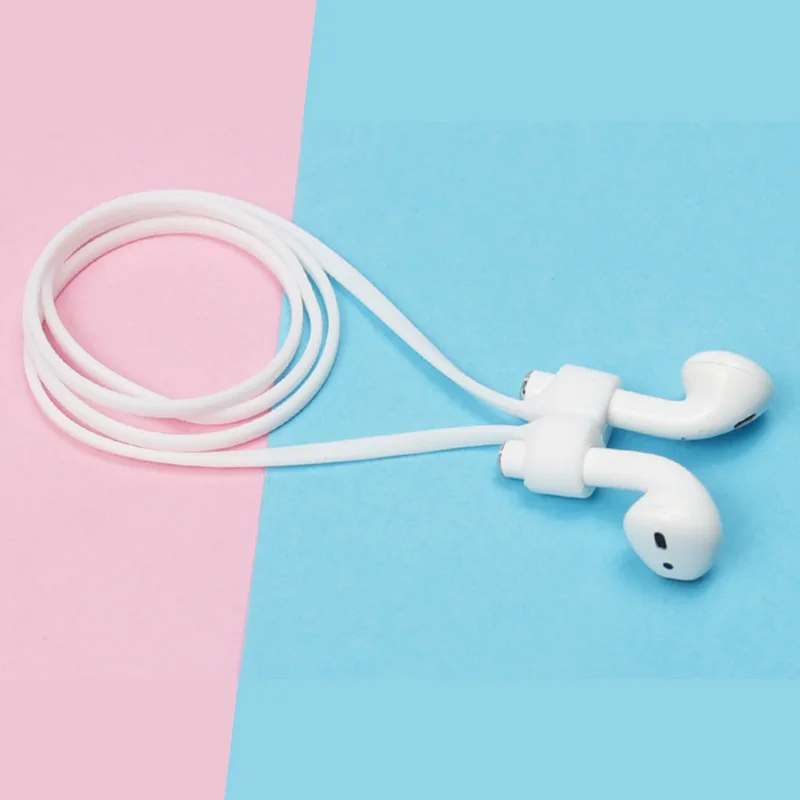 Cuerda de silicona antipérdida para auriculares, cordón magnético para AirPods Pro 1, 2, 3, correa de cuello suave para Xiaomi y Huawei, gran oferta