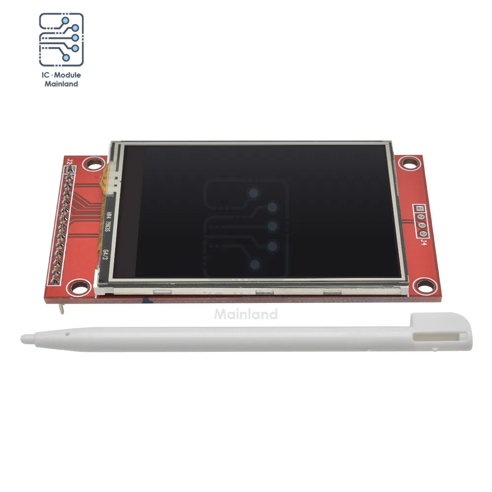 2.4 Inci SPI TFT LCD Panel Sentuh 240X320 Port Seri Layar Warna Modul TFT Drive ILI9341 3.3V 2.4 Inci Tampilan LCD UNTUK Arduino