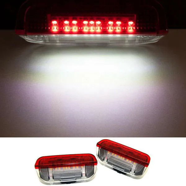 DHBH-4Pcs Car LED Door Warning Light Welcome Projector for Golf 6 7 Jetta MK5 MK6 Passat B6 B7 CC TIGUAN Scirocco