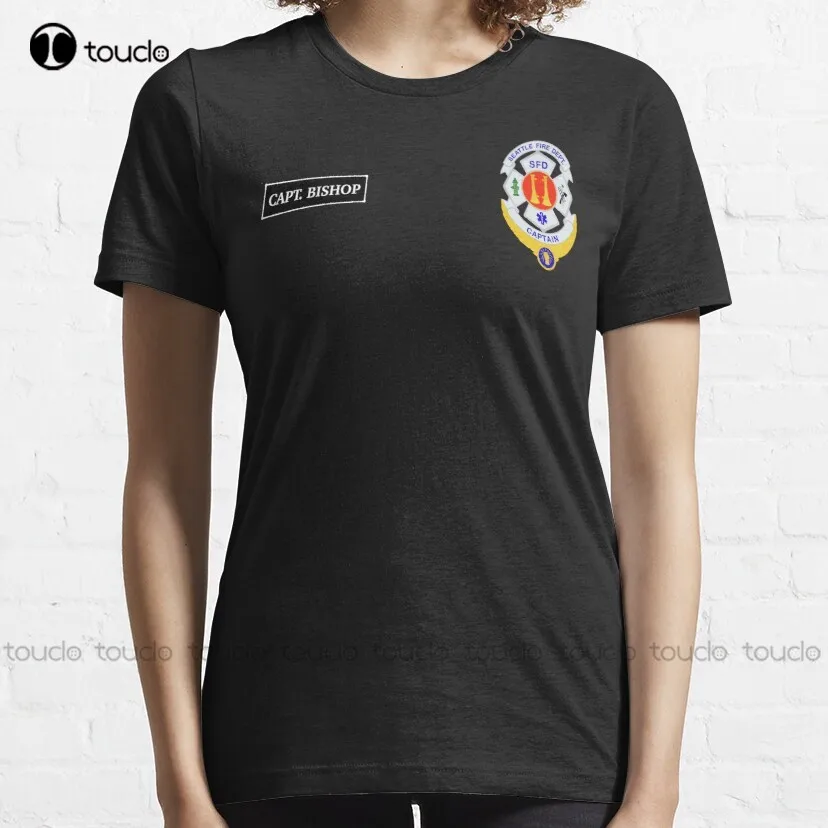 Station 19 - Captain Maya Bishop - Badge Fire Firefighting Seattle Fire Department T-Shirt T Shirts Men Fashion Funny New Xs-5Xl