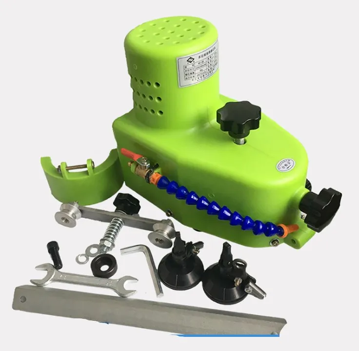 Small portable glass edging machine can grind straight, round and beveled glass