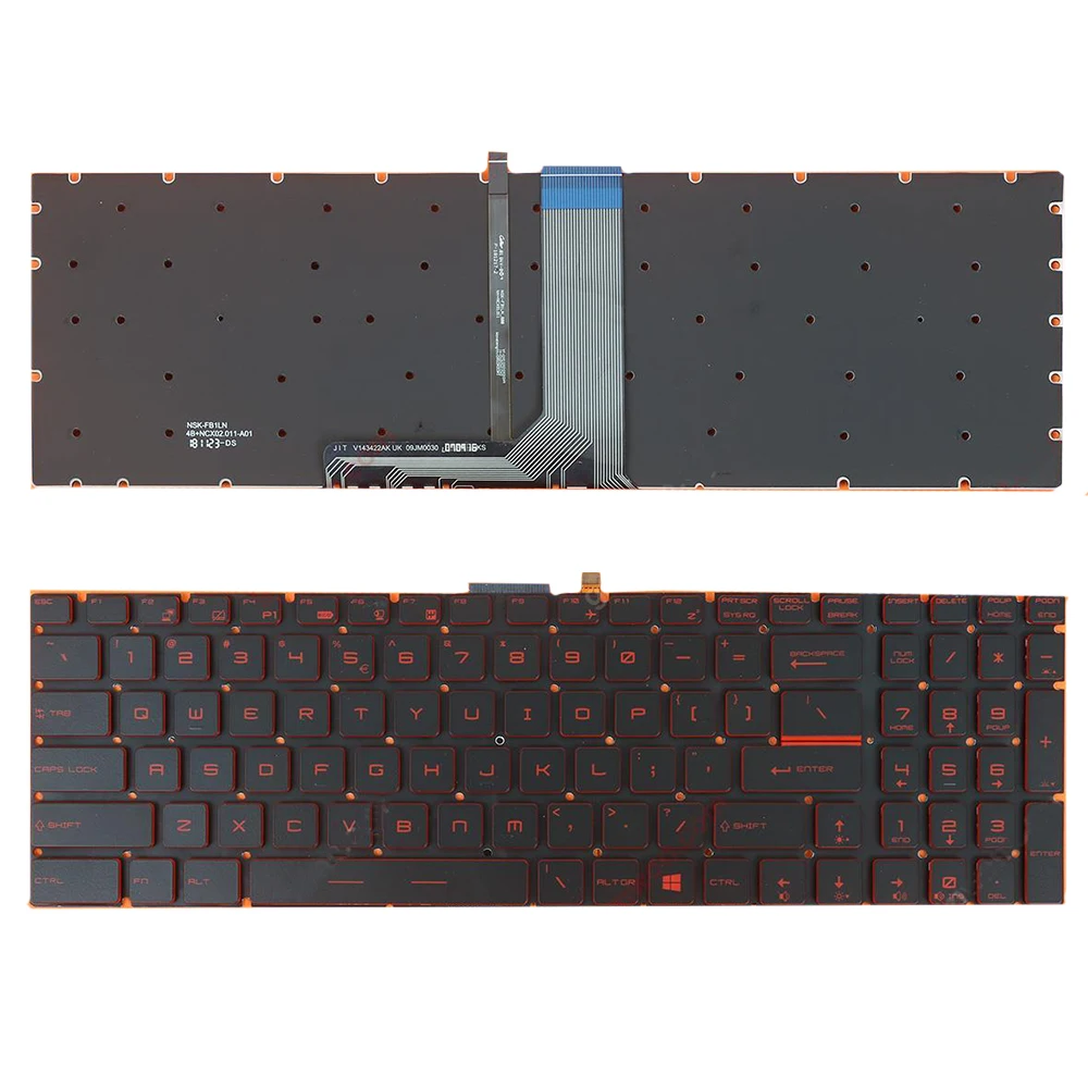 

Original For MSI Steelseries GT72 2QE GT72 6QD MS-1781 MS-16J1 MS-16J2 US Laptop Replacement Keyboard with Backlit