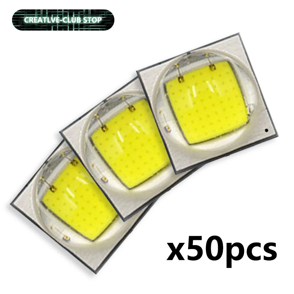 50Pcs High Brightness 3535 5050 SMD LED Beads 1W 3W 5W 10W 3V Warm Nature Cold White LED 3000K-9500K Light Emitting Diode Lamp