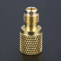 A/C R134a Brass Straight Fitting Adapter 1/4\