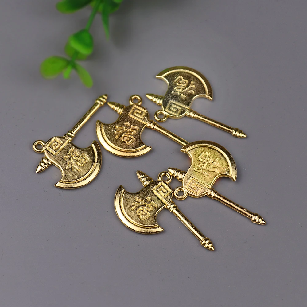 Feng Shui Axe Hammer Keychain Blessing Lucky Key Chain Keyring Jewelry Accessories crafts Home Decoration