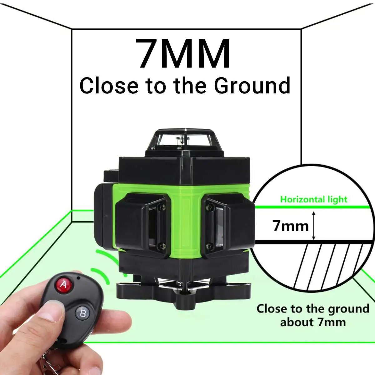 16 Line 360 Horizontal Vertical Cross 4D Green Light Laser Level Auto Self-Leveling Super Powerful Laser Beam Laser Levels