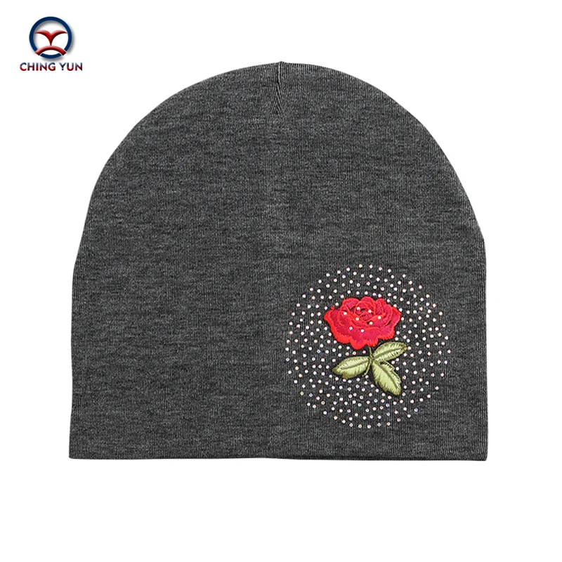 

2020 New Winter Hat Women Knitted Hat Warm Soft Trendy High Quality Female Solid Color Knitted Hat exquisite Embroidered chapeau