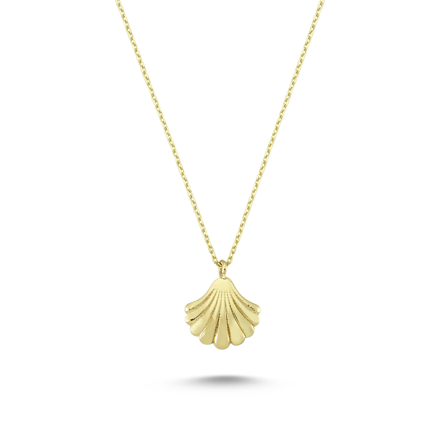 14K Real Gold Oyster Necklace