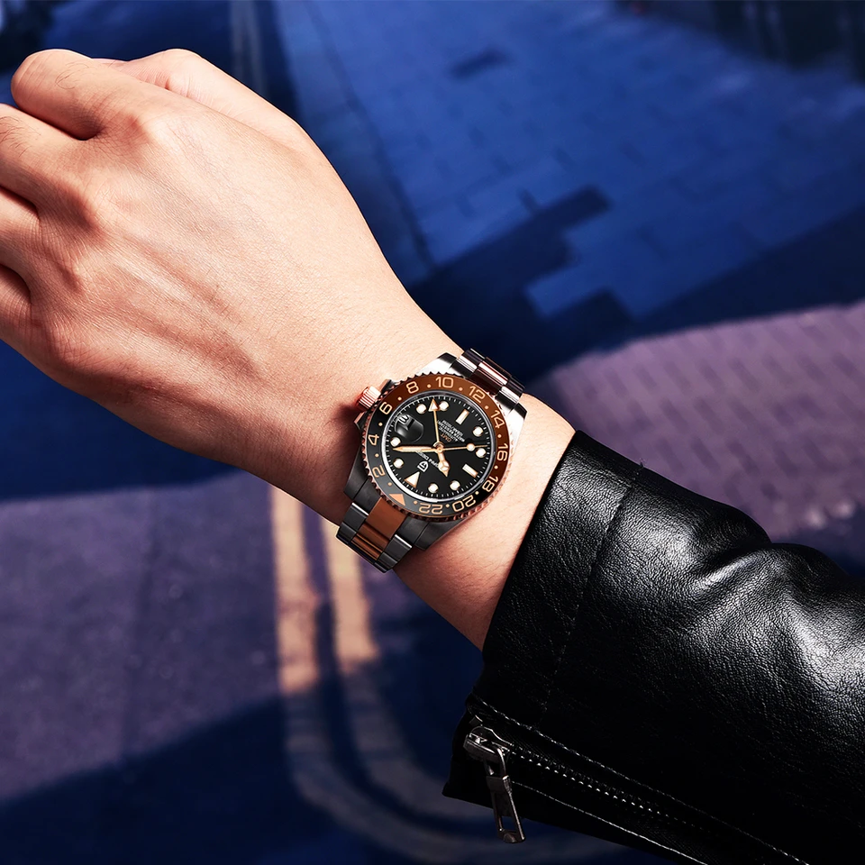 design : GMT メンズ腕時計 V2 (ルートビア) | 銀の備忘録 パガーニ