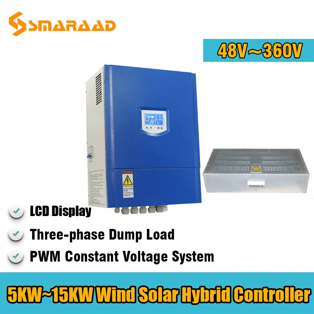 

5000W 10KW 96V 120V 220V Yawing Off Grid Wind Hybrid Controller With PWM System And Three-phase Dump Load Use For Wind Turbine