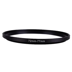 72mm-77mm 72-77 mm 72 to 77 Step Up Lens Filter Metal Ring Adapter Black