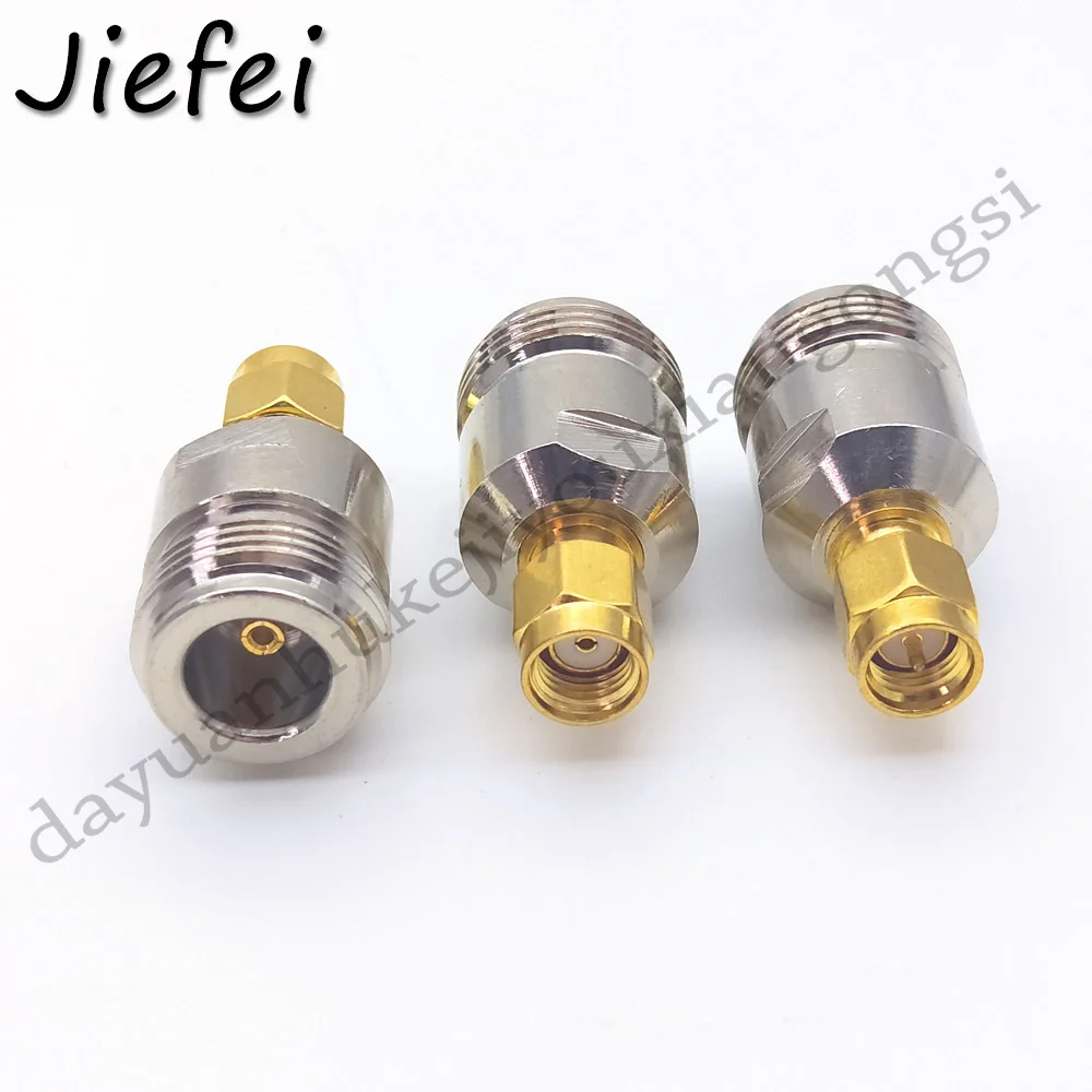 10-50Pcs N Female Jack to SMA / RP-SMA Male Plug RF Coax Adapter convertor Straight Nickel plated NEW wholesale