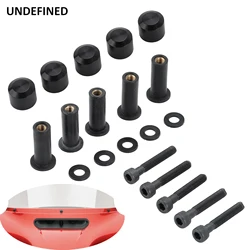 Motorcycle Windshield Windscreen Nut Bolts Screw Trim Caps for Harley Road Glide CVO Ultra FLTRU FLTRX FLTR/I Universal