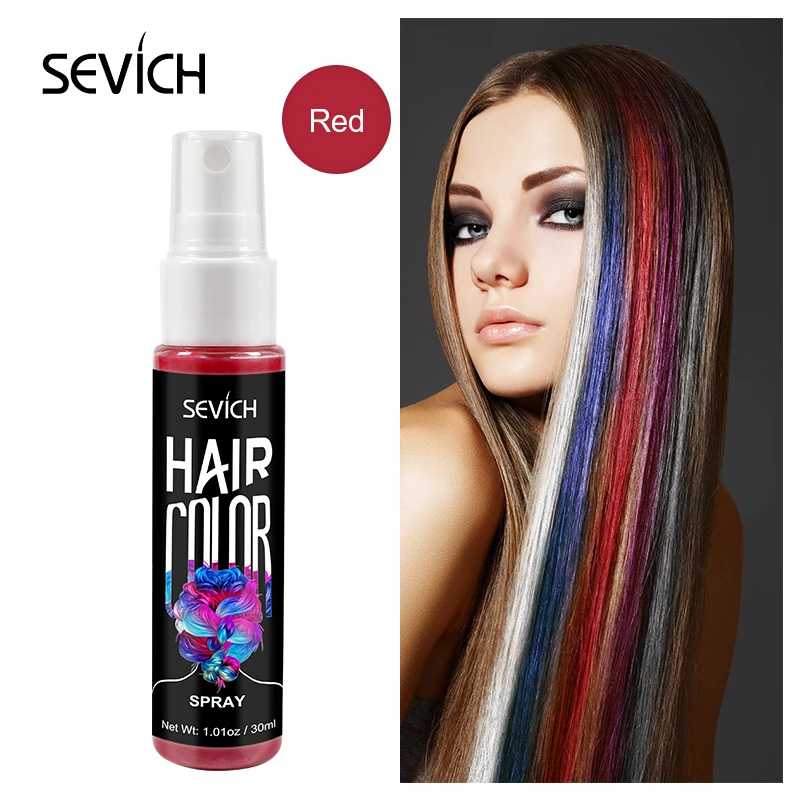 

Sevich Blue Color Hair Dye Spray 30ml Liquid Temporary Hair Dye Red Instant Color Dye Hair Styling Hair Color Spray