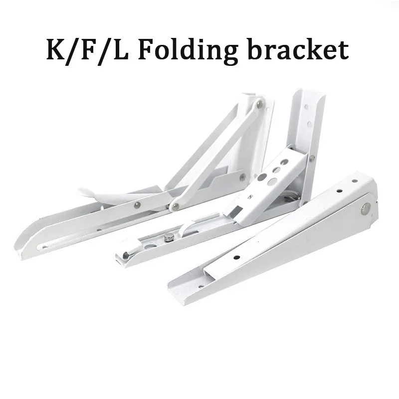 Staffa pieghevole di tipo K/F/L da 2 pezzi staffa di fissaggio a parete galleggiante per impieghi gravosi supporto per asta di supporto triangolare addensato da banco