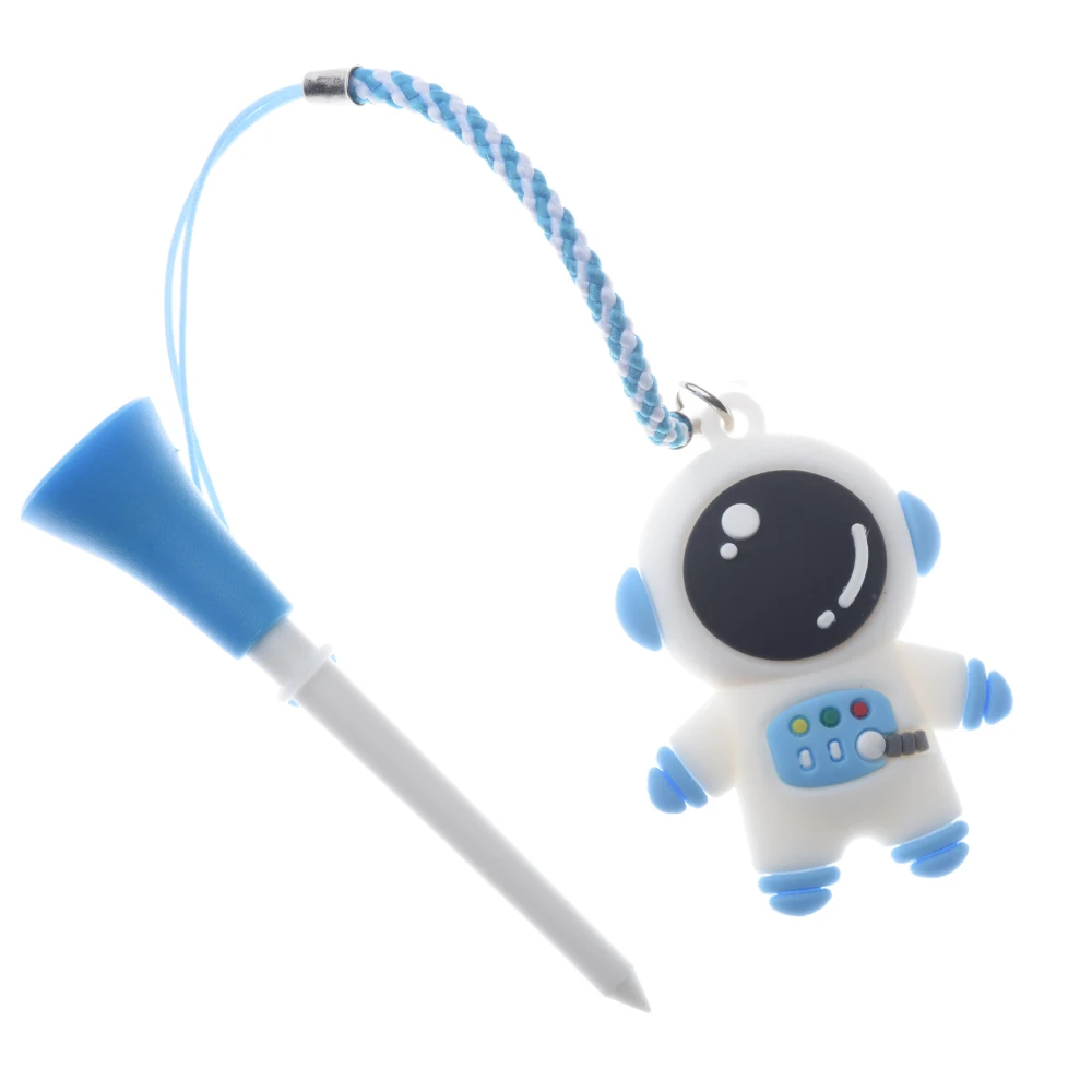 5Pcs Golf Gummi Tee Mit PVC Cartoon-Muster Golf Ball Halter Mit Handgemachte Seil Verhindern Verlust Golf Zubehör Golf geschenk – Detail 6