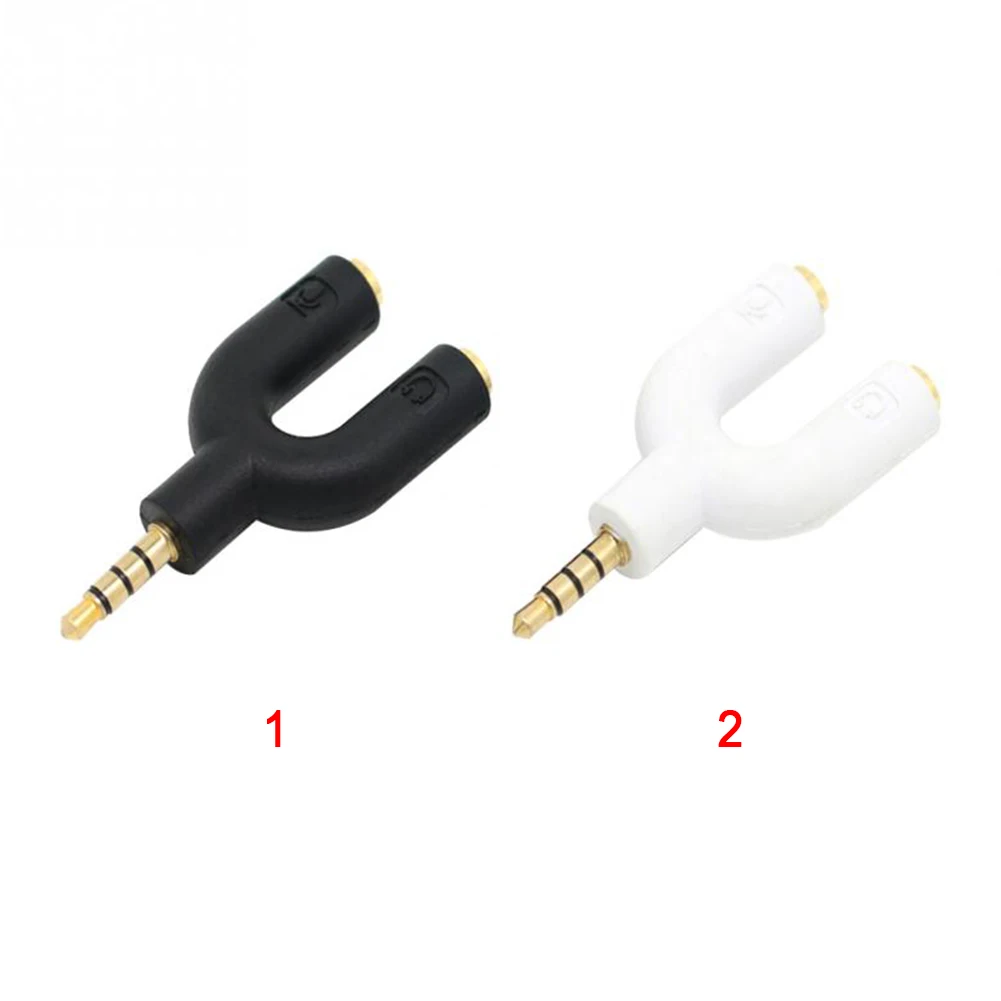 3,5mm stereofoniczny rozdzielacz Y Audio Stecker auf 2 Weibliche zestaw bezprzewodowy mikrofonu Jack Stecker Adapter Neu