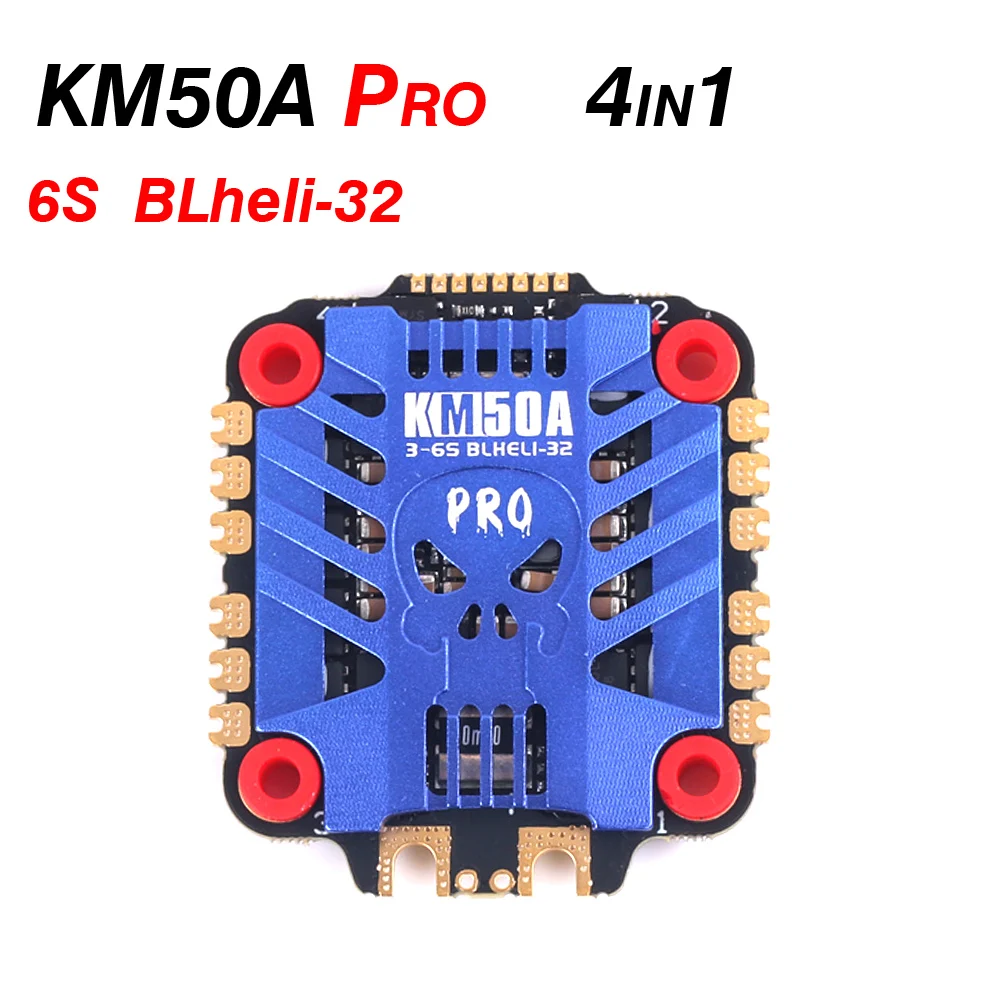 Skystars KM50A Pro 3-6S 4In1 ESC 32bit ESC Speed Controller Board Support BLHELI_32 DSHOT1200 for FPV RC Racing Drone