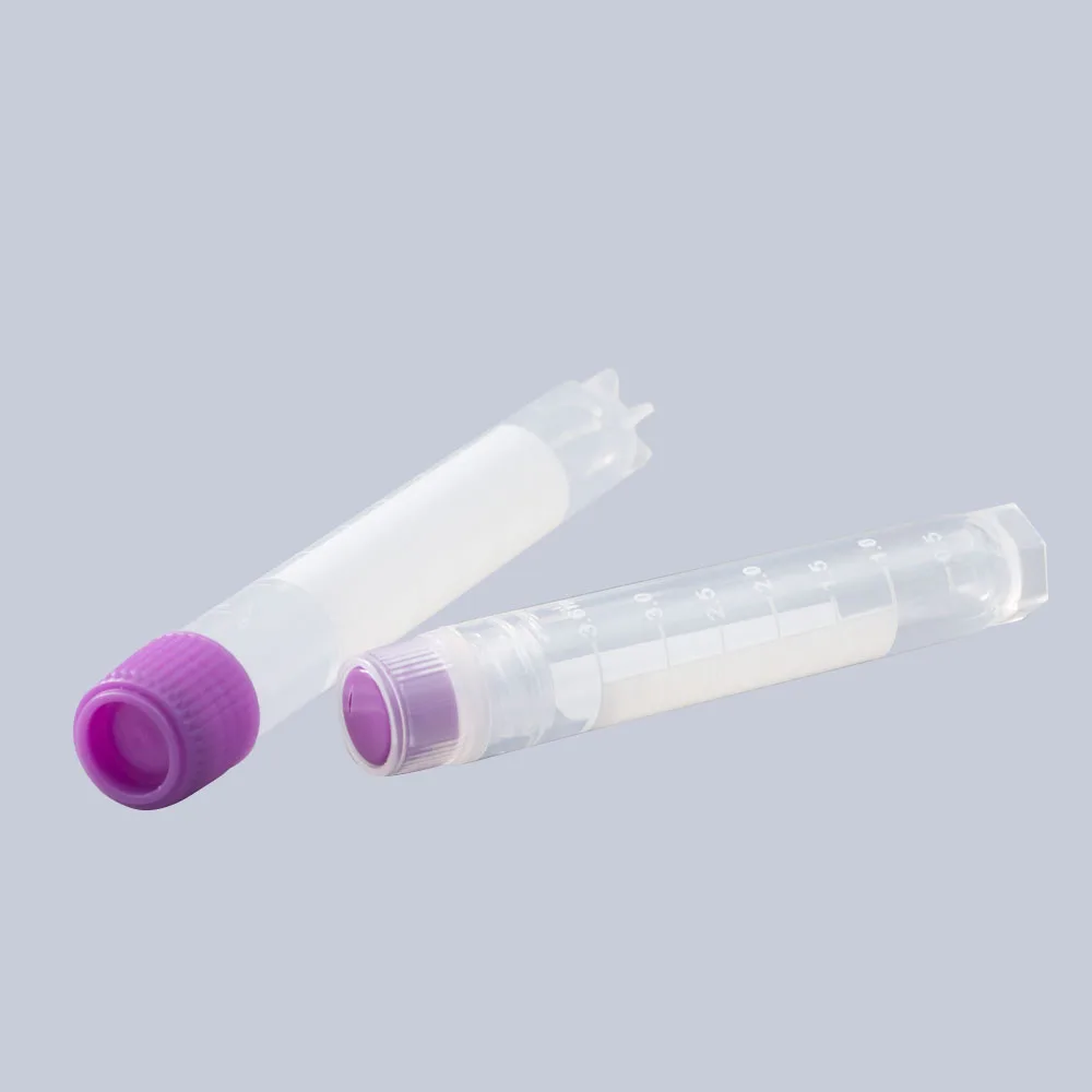 inner/outer spiral plastic freezing pipe Frozen tube 1ml/1.8ml/2ml/3ml/4ml/5ml for liquid nitrogen environment 100pcs