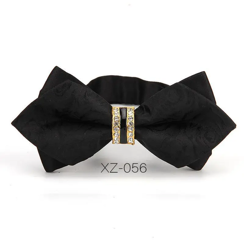 Luxury Boutique Fashion Metal Bow Ties For Men Bowtie Women Wedding Party Butterfly Bowties Gravata Slim Blue Burgundy