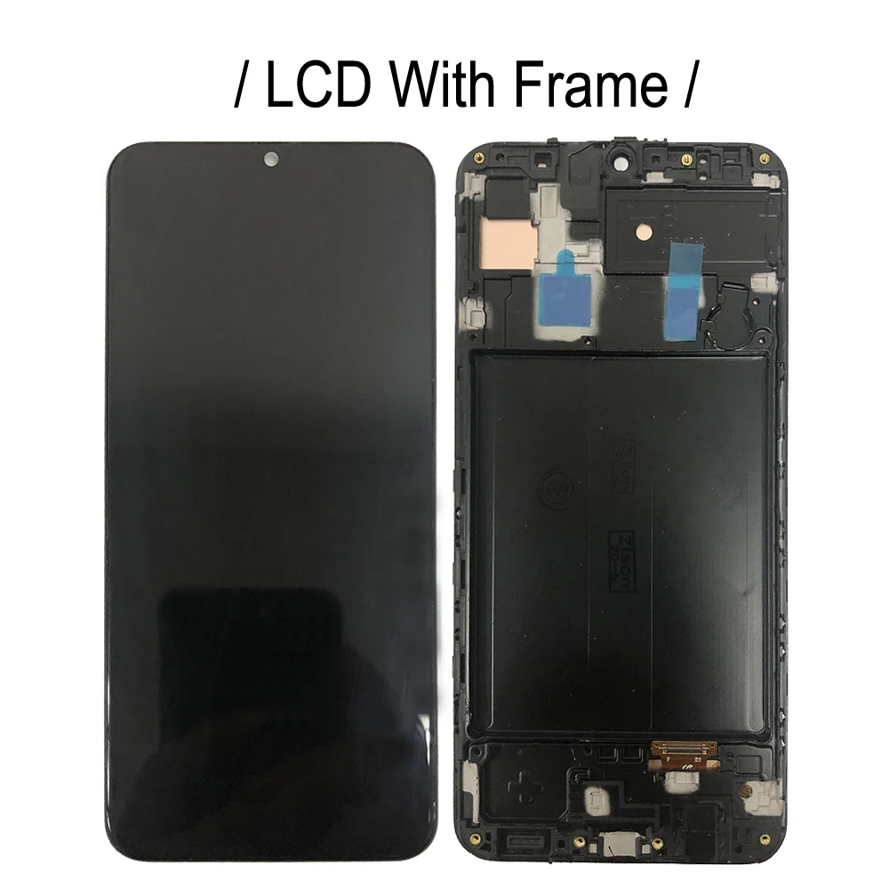 Super AMOLED LCD With Frame For Samsung Galaxy A30 LCD A305 Display SM-A305F/DS A305FN Screen Touch Display Digitizer Assembly