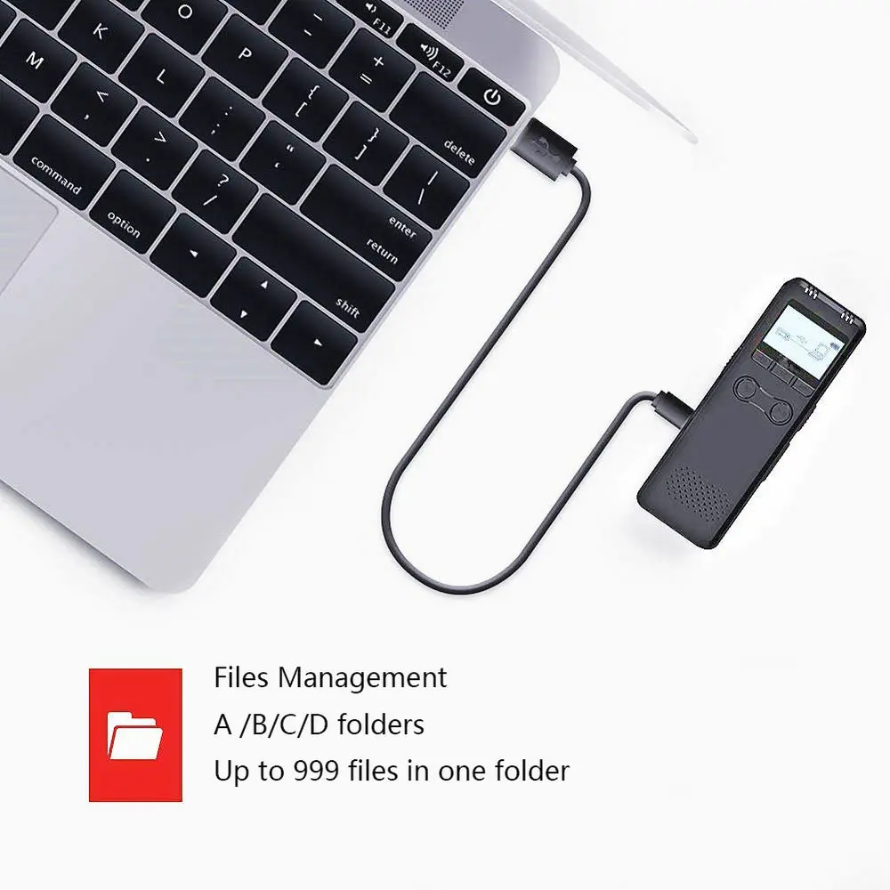 Telele32GB 64GB Voice Activated Mini Digital Voice Recorder Pen PCM Recording Dual MIC Denoise HIFI MP3 Professional Dictaphone