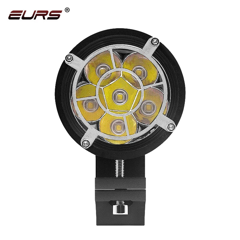 EURS L6K LED Motorcycle Headlight spotlight External Moto Led lamps DRL Accessories Spot Fog bulb led motorbike Headlamp 12-80V