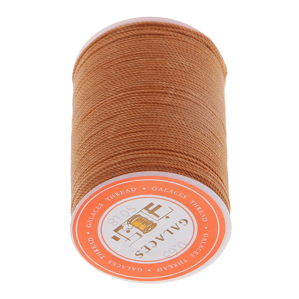 Strong Polyester Leather Sewing Waxed Thread For Repair Shoes Clothes 0.65mm