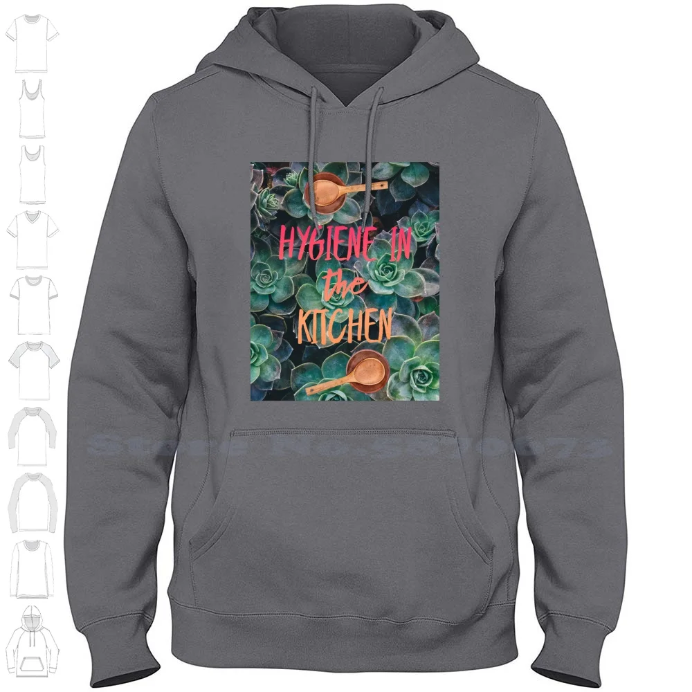 Hygiene In The Kitchen Hygiene De L'assassin Hygiene Heroes Long Sleeve Hoodie Sweatshirt Forest Blue Sky Clouds Hiking Travel