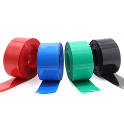 1M PVC Heat Shrink Tubing Battery Wrap Heatshrink Colours Insulation 40mm 43mm 45mm 50mm 55mm 60mm 66mm