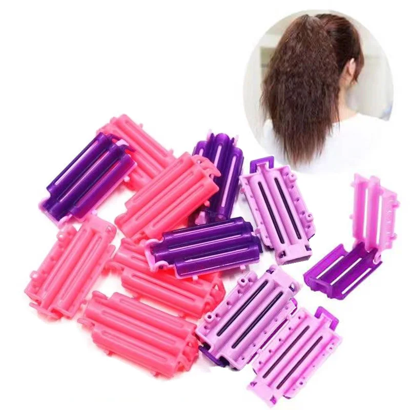 

45pcs Hair Root Fluffy Clamps Perm Rod Bars Corn Clips Hair Curler Curling Curlers Styler Wave Formers Perm Hair Styling Tool