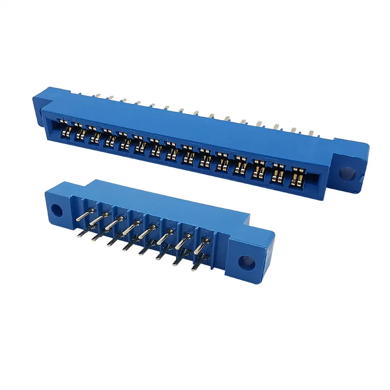 2Pcs 805 Series Strip 3.96mm Pitch 8/12/20/24/30/36/44/56/72Pin Card Edge Slot Connectors PCB Socket Blue
