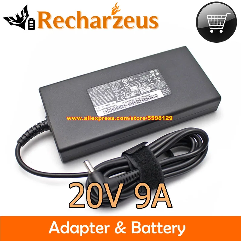 

Original Slim Delta 20V 9A 180W AC Adapter ADP-180TB H Charger For MSI WS66 10TK GS66 GS66 STEALTH 10SE-044 A11UG-064AU MS-17F5