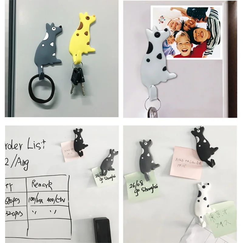 Unique Multifunctional Cat/Dog Magnetic Wall-hung Key Fridge Sticker Refrigerator Magnet Hook