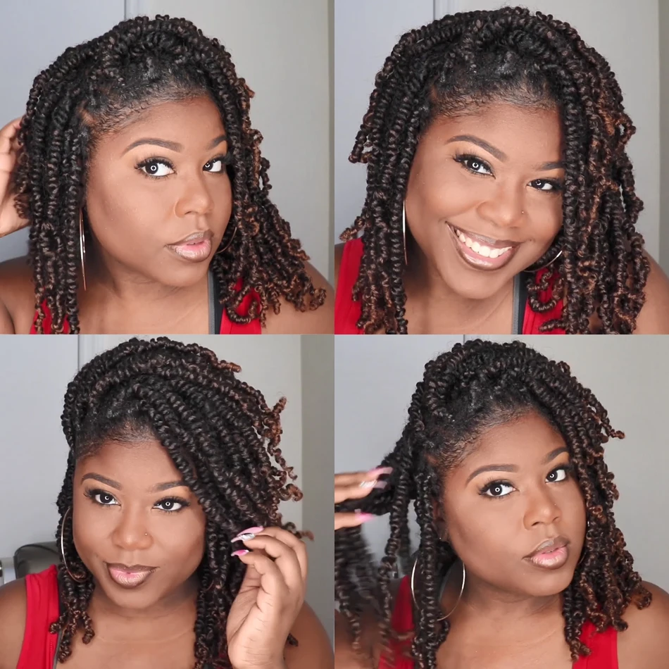 Ombre Spring Twist Braiding Hair Synthetic Crochet Braids Passion Twist Pre-Twist Crochet Hair Extensions Jamaica Bounce Twist