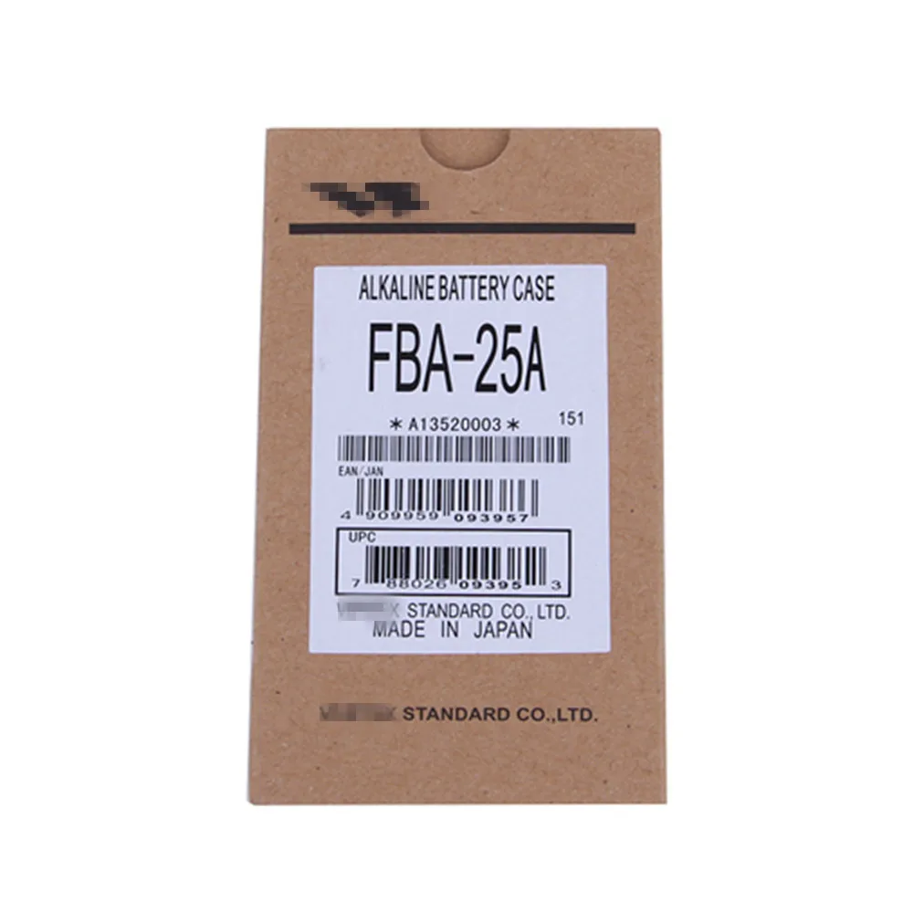 FBA-25A 6 * aa bateria caso pacote para yaesu/vertex portátil walkie talkie ft60r VXA-200 VXA-210 VXA-300 VX-150 VX-160