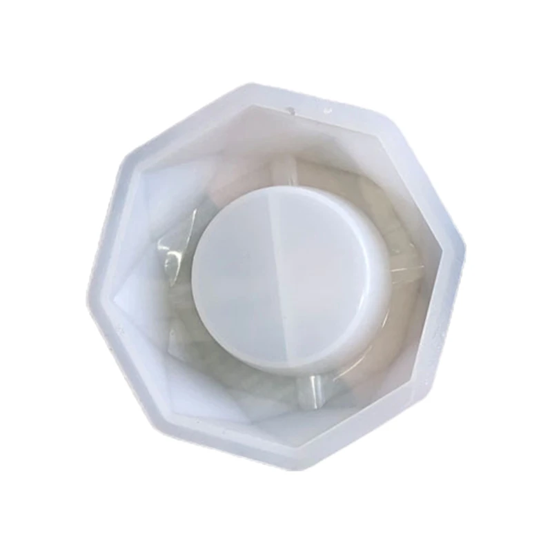 DIY Crystal Epoxy Resin Mold Round/Square/Rhombus/Polygon Ashtray Silicone Mould