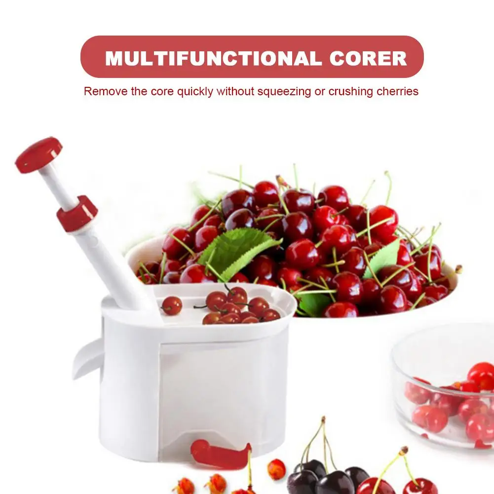 Cheery Pitter Cherries Seed Extraction Machine Core Seed Remover Fruit Stone Extractor Home Kitchen Cherry Cleaning Fruit Tool