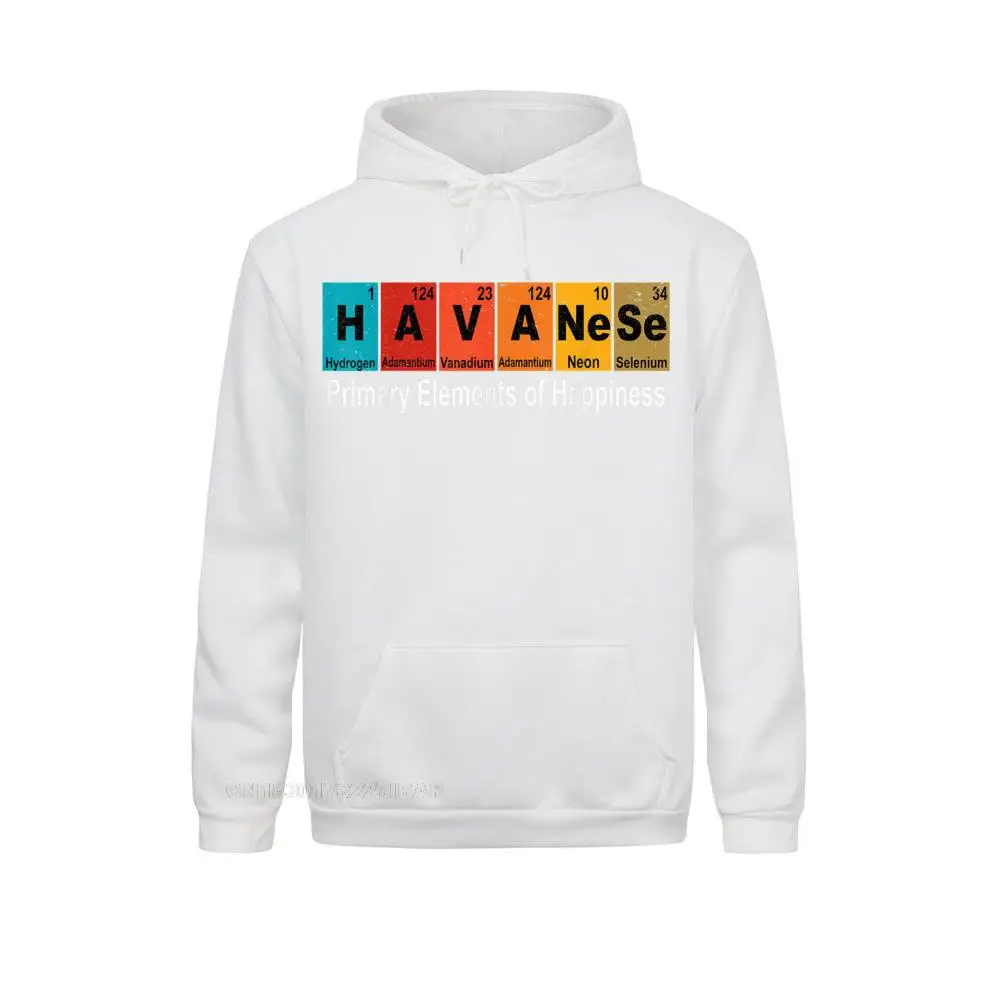 Vintage Havanese Dog Science Funny Periodic Table Pet Hoodie Sweatshirts For Men Moto Biker Hoodies Designer England Sportswears